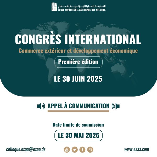 Commerce extérieur : L’ESAA organise un congrès international le 30 juin