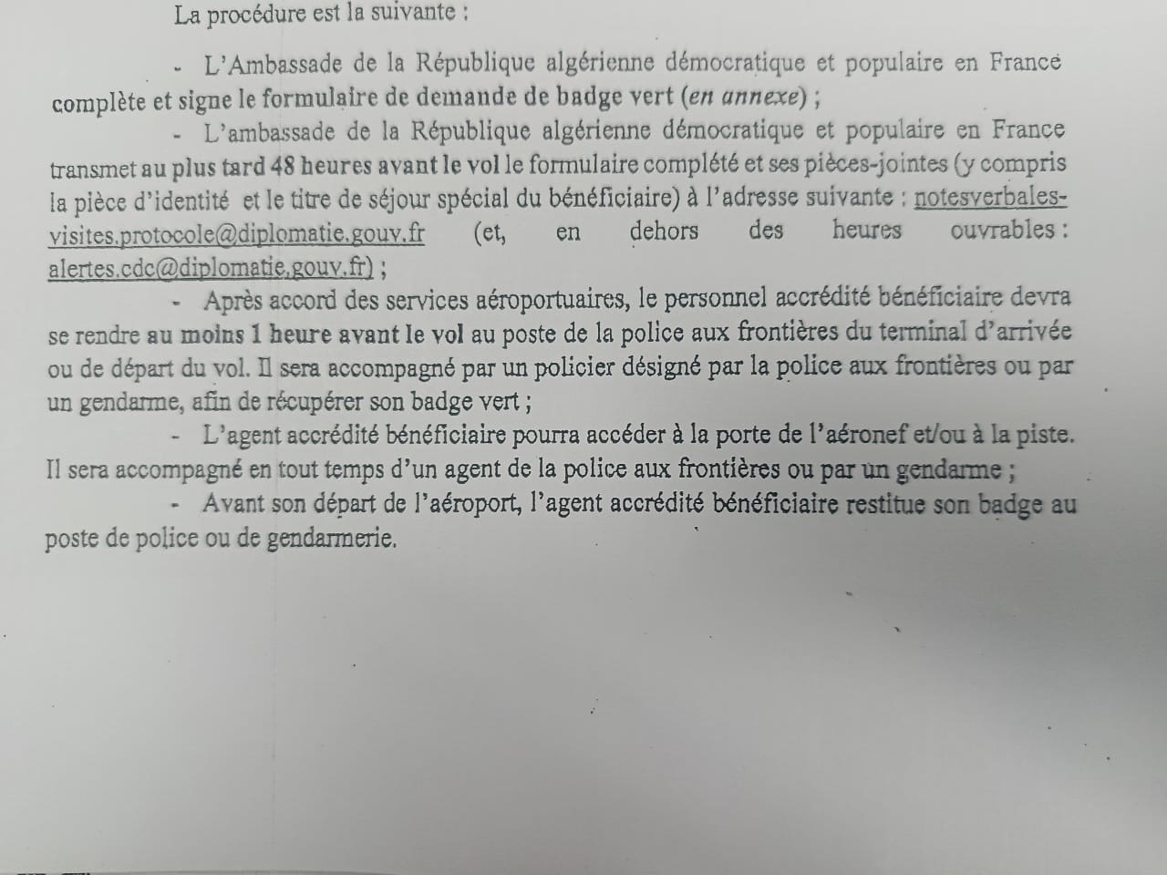 Nouvelles mesures de Paris pour la valise diplomatique : Rejet catégorique d’Alger 1 0212923b 4524 4936 9861 929ec89c4e46